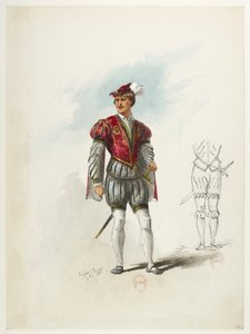 Saint-Saëns - Henry VIII - Maquettes de costumes - Lacoste - 64. Costume